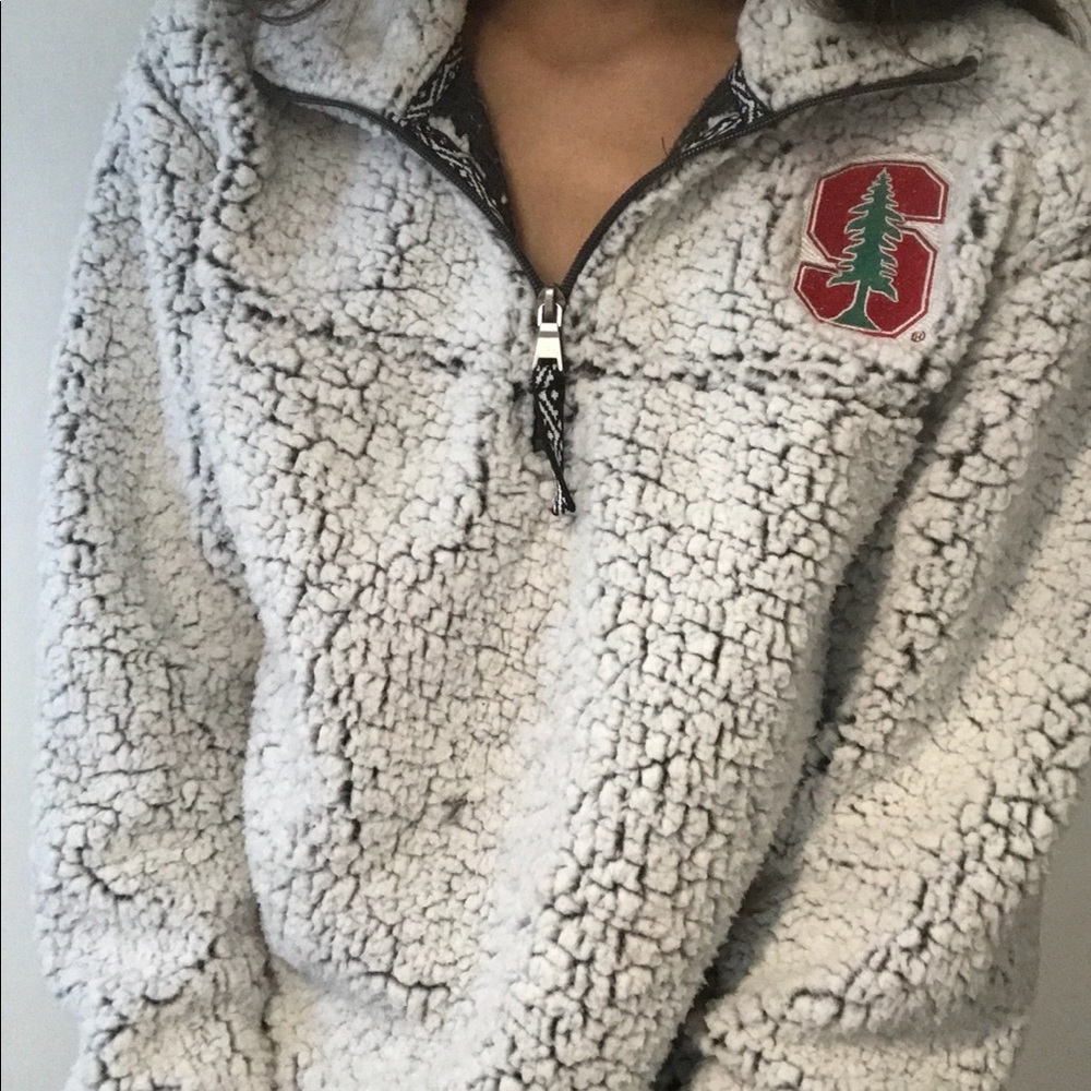 Fuzzy Gray/Grey Stanford Sweatshirt